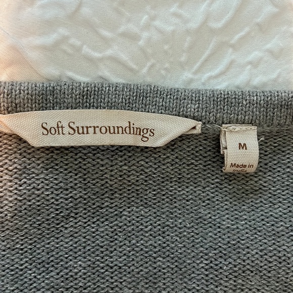 Soft Surroundings Faux Wrap Sweater- Women’s M - Picture 4 of 5